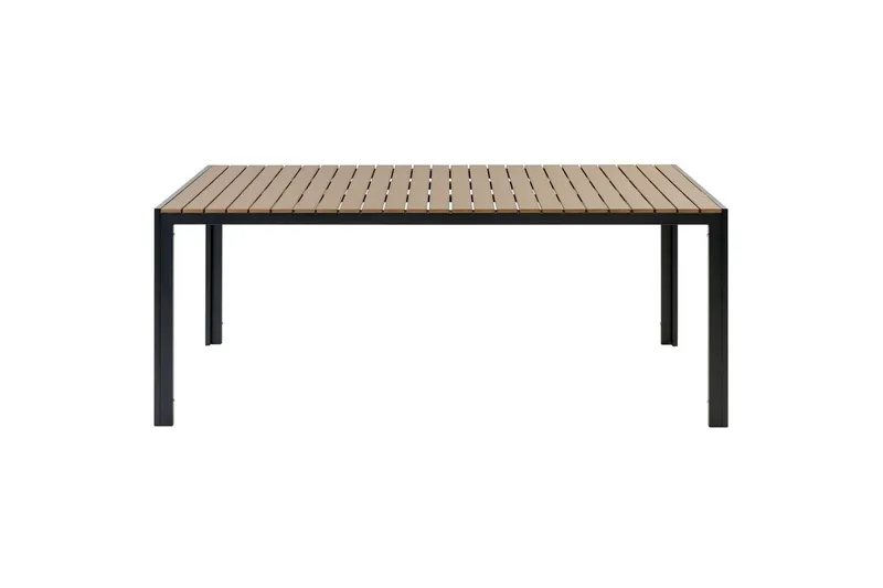 Matsalsset Nardo Ljus trä/svart - Ljus trä/svart - Utemöbler - Utegrupp - Matgrupp utomhus