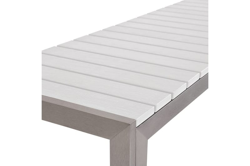 Matsalsset Nardo Vit/Silver - Vit/Silver - Utemöbler - Utegrupp - Matgrupp utomhus