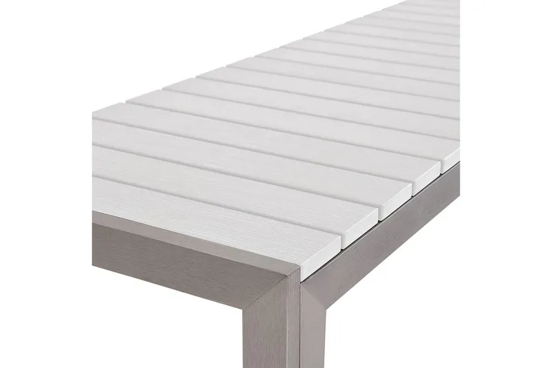 Matsalsset Nardo Vit/Silver - Vit/Silver - Utemöbler - Utegrupp - Matgrupp utomhus