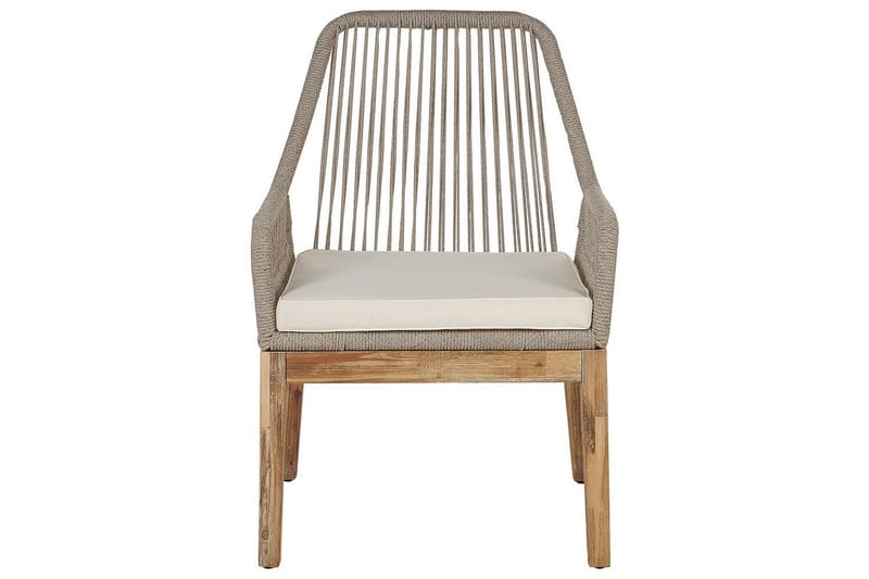 Matsalsset Oristano Grå/beige/ljus trä, 4-Sits - Grå/beige/ljus trä, 4-Sits - Utemöbler - Utegrupp - Matgrupp utomhus