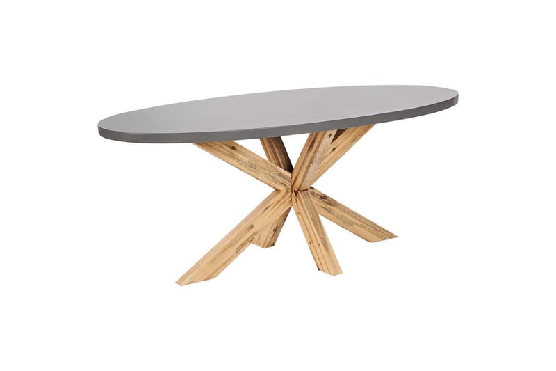 Matsalsset Oristano Grå/beige/ljus trä, 4-Sits - Grå/beige/ljus trä, 4-Sits - Utemöbler - Utegrupp - Matgrupp utomhus