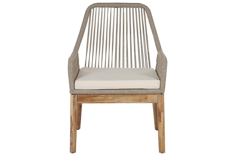 Matsalsset Oristano Grå/beige/ljus trä, 4-Sits - Grå/beige/ljus trä, 4-Sits - Utemöbler - Utegrupp - Matgrupp utomhus