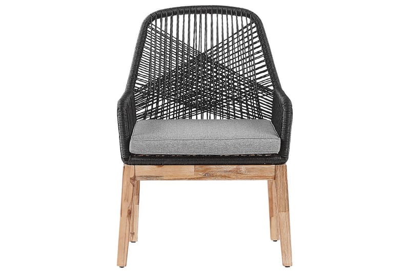 Matsalsset Oristano Grå/Svart/Ljus träfärg, 6-Sits - Grå/Svart/Ljus träfärg, 6-Sits - Utemöbler - Utegrupp - Matgrupp utomhus