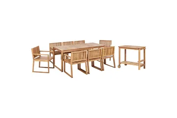 Matsalsset Sassari II med vagn 8-Sits - 8-Sits - Utemöbler - Utegrupp - Matgrupp utomhus