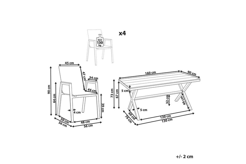 Matsalsset Tiano - Utemöbler - Utegrupp - Matgrupp utomhus