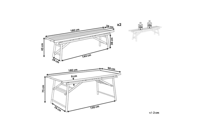 Matsalsset Tindari - Utemöbler - Utegrupp - Matgrupp utomhus