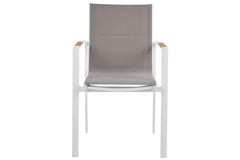 Matsalsset Valcanetto/Busseto Vitt/grått/ljust trä, 8-Sits - Vitt/grått/ljust trä, 8-Sits - Utemöbler - Utegrupp - Matgrupp utomhus