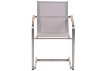 Matsalsset Valcanetto/Cosoleto Vit/Beige/Silver, 8-Sits - Vit/Beige/Silver/8-Sits - Utemöbler - Utegrupp - Matgrupp utomhus