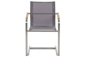 Matsalsset Valcanetto/Cosoleto Vit/Grå/Silver, 6-Sits - Vit/Grå/Silver/6-Sits - Utemöbler - Utegrupp - Matgrupp utomhus