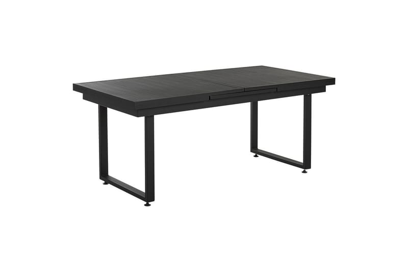 Matsalsset Valcanetto/Taviano Svart/grått/ljust trä, 6-Sits - Svart/grått/ljust trä, 6-Sits - Utemöbler - Utegrupp - Matgrupp utomhus
