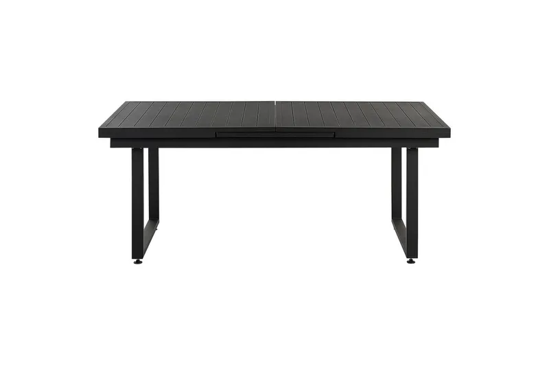 Matsalsset Valcanetto/Taviano Svart/grått/ljust trä, 6-Sits - Svart/grått/ljust trä, 6-Sits - Utemöbler - Utegrupp - Matgrupp utomhus