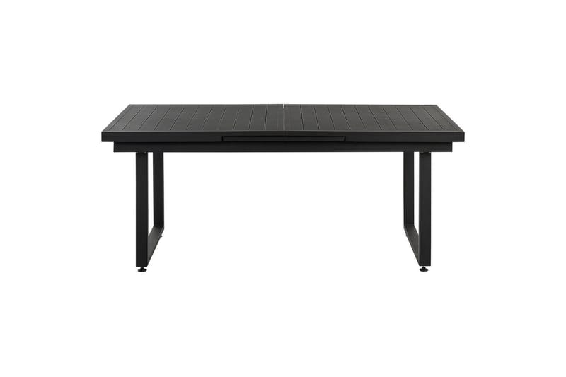 Matsalsset Valcanetto/Taviano Svart/grått/ljust trä, 6-Sits - Svart/grått/ljust trä, 6-Sits - Utemöbler - Utegrupp - Matgrupp utomhus