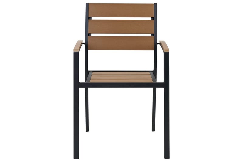 Matsalsset Vernio Ljus trä/svart - Ljus trä/svart - Utemöbler - Utegrupp - Matgrupp utomhus