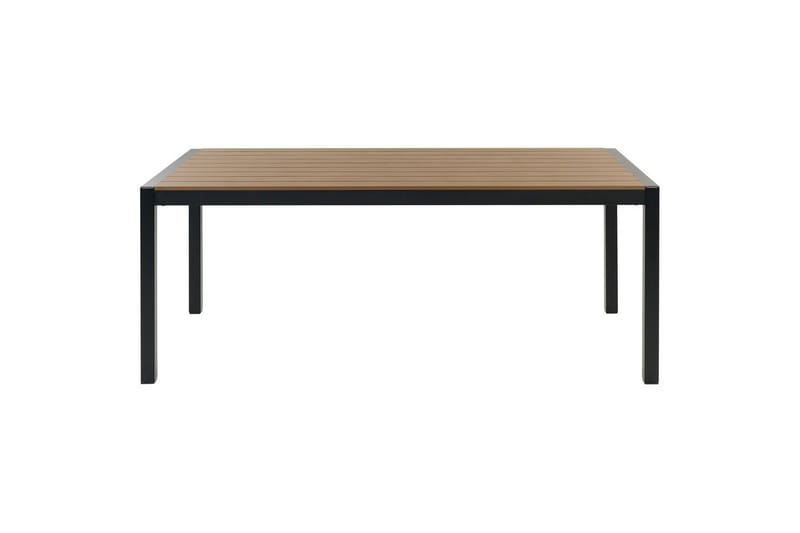 Matsalsset Vernio Ljus trä/svart - Ljus trä/svart - Utemöbler - Utegrupp - Matgrupp utomhus