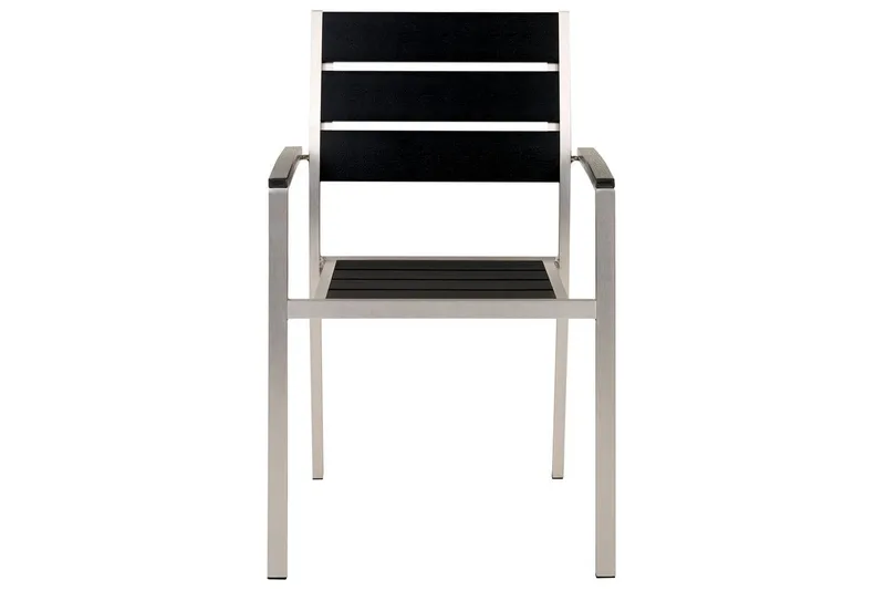 Matsalsset Vernio Svart/Silver - Svart/Silver - Utemöbler - Utegrupp - Matgrupp utomhus