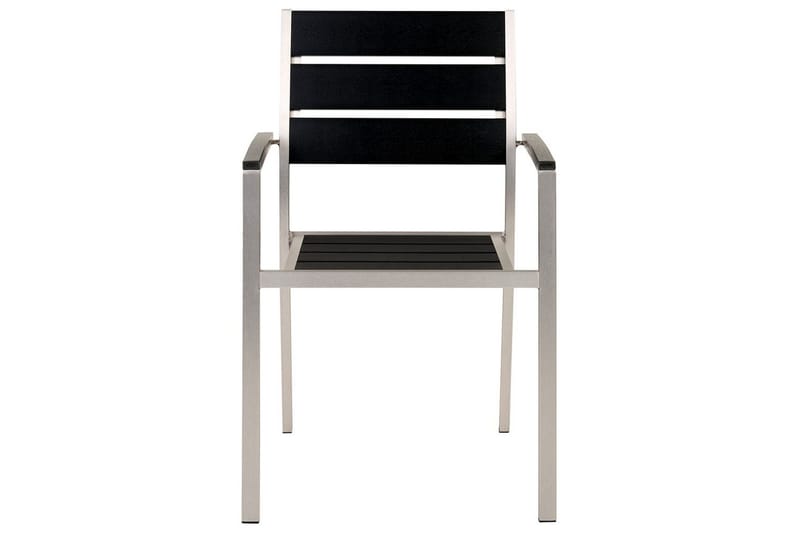 Matsalsset Vernio Svart/Silver - Svart/Silver - Utemöbler - Utegrupp - Matgrupp utomhus