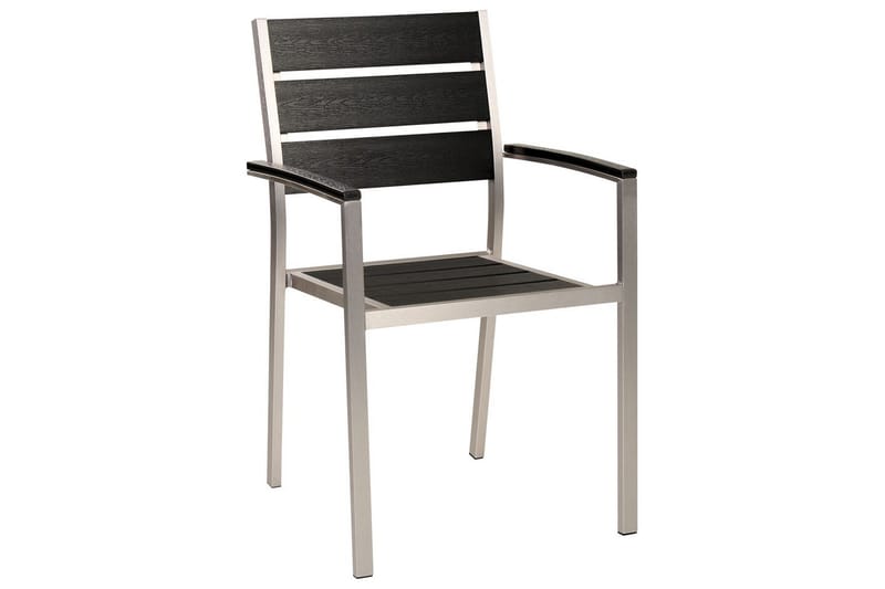 Matsalsset Vernio Svart/Silver - Svart/Silver - Utemöbler - Utegrupp - Matgrupp utomhus