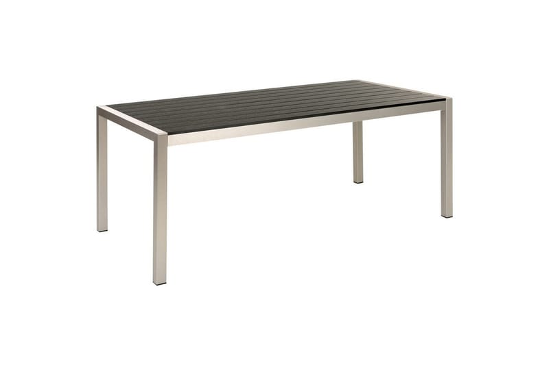 Matsalsset Vernio Svart/Silver - Svart/Silver - Utemöbler - Utegrupp - Matgrupp utomhus