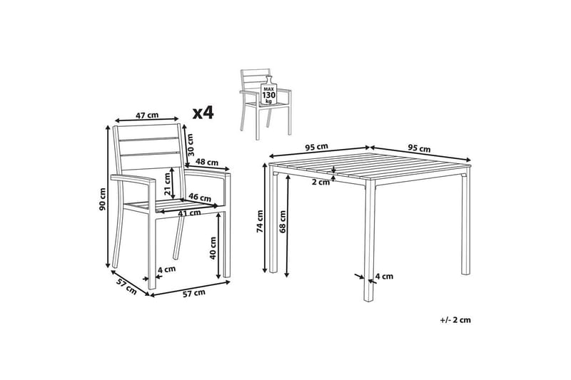 Matsalsset Prato - Utemöbler - Utegrupp - Matgrupp utomhus