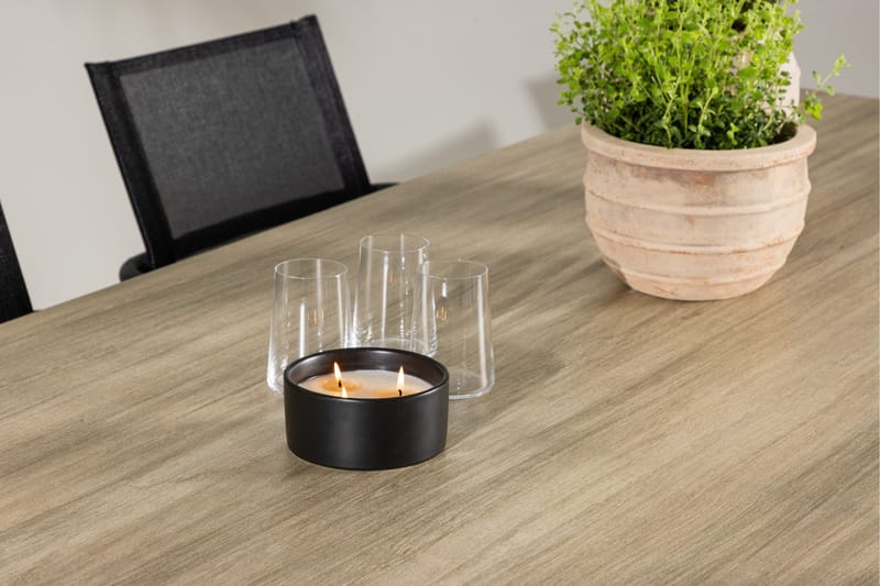 Merlo Matgrupp Utomhus cm Rektangulär med 6 Alina Utestolar - Vit - Utemöbler - Utegrupp - Matgrupp utomhus