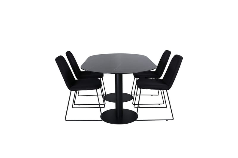 Oval Dining Set Pillan, Muce - Utemöbler - Utegrupp - Matgrupp utomhus