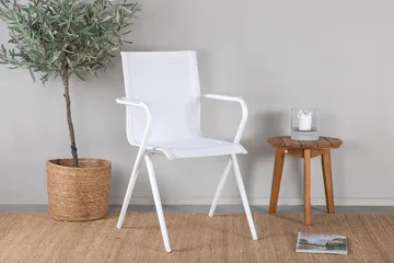 Parma Matgrupp Rund Ø90cm + 2 Alina Matstolar Svart - Svart - Utemöbler - Utegrupp - Matgrupp utomhus