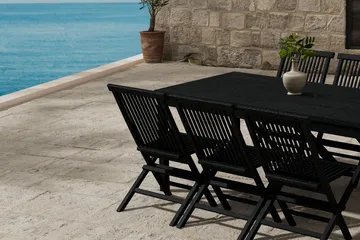 Rektangulärt Matbord Kenya 180 cm Utomhus med 6 Matstol Kenya - Utemöbler - Utegrupp - Matgrupp utomhus