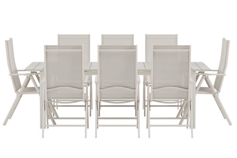 Rektangulärt matbord Levels 229 cm Utomhus med 8 Break Karmstol - Utemöbler - Utegrupp - Matgrupp utomhus