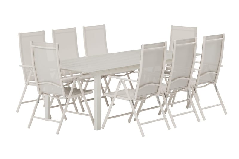 Rektangulärt matbord Levels 229 cm Utomhus med 8 Break Karmstol - Utemöbler - Utegrupp - Matgrupp utomhus