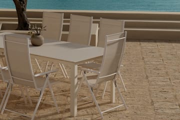 Rektangulärt matbord Levels 229 cm Utomhus med 8 Levanzo Karmstol - Utemöbler - Utegrupp - Matgrupp utomhus