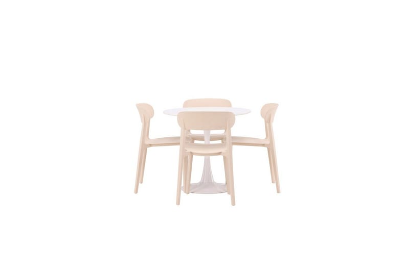 Round Dining Set Hamden, Åstol - Utemöbler - Utegrupp - Matgrupp utomhus