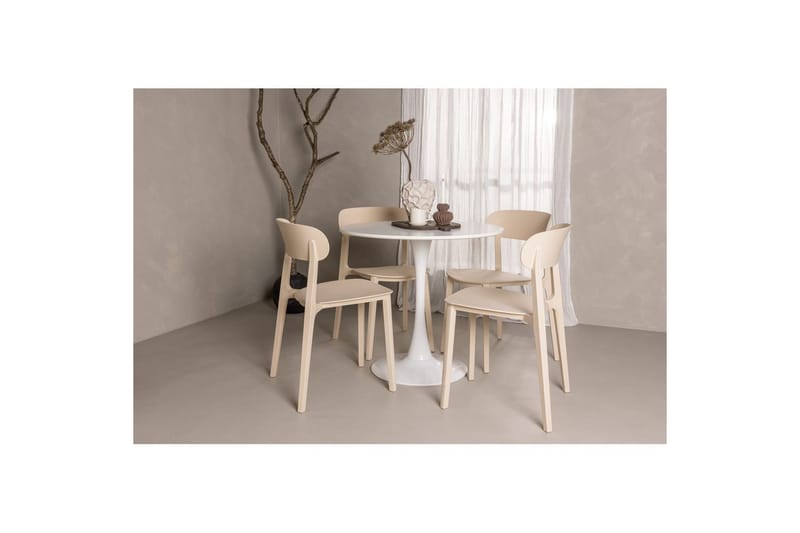 Round Dining Set Hamden, Åstol - Utemöbler - Utegrupp - Matgrupp utomhus