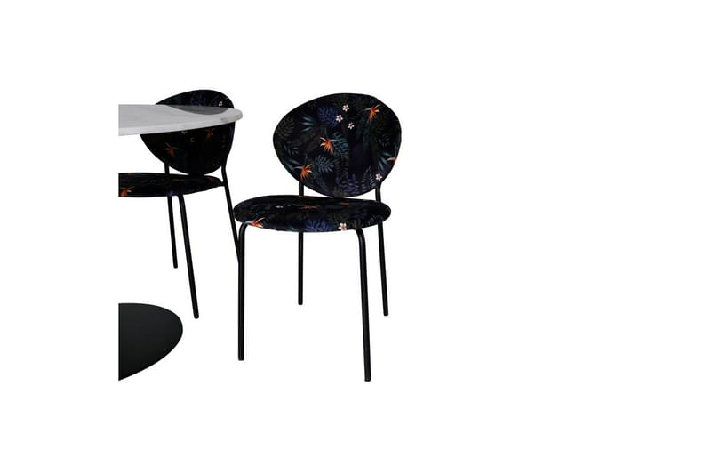 Rund Matgrupp Estelle Svart, Vault - Grön - Utemöbler - Utegrupp - Matgrupp utomhus