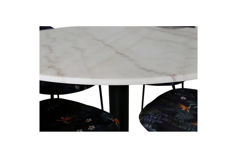 Rund Matgrupp Estelle Svart, Vault - Grön - Utemöbler - Utegrupp - Matgrupp utomhus