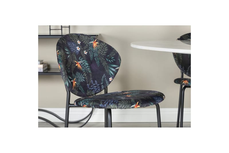 Rund Matgrupp Estelle Svart, Vault - Grön - Utemöbler - Utegrupp - Matgrupp utomhus