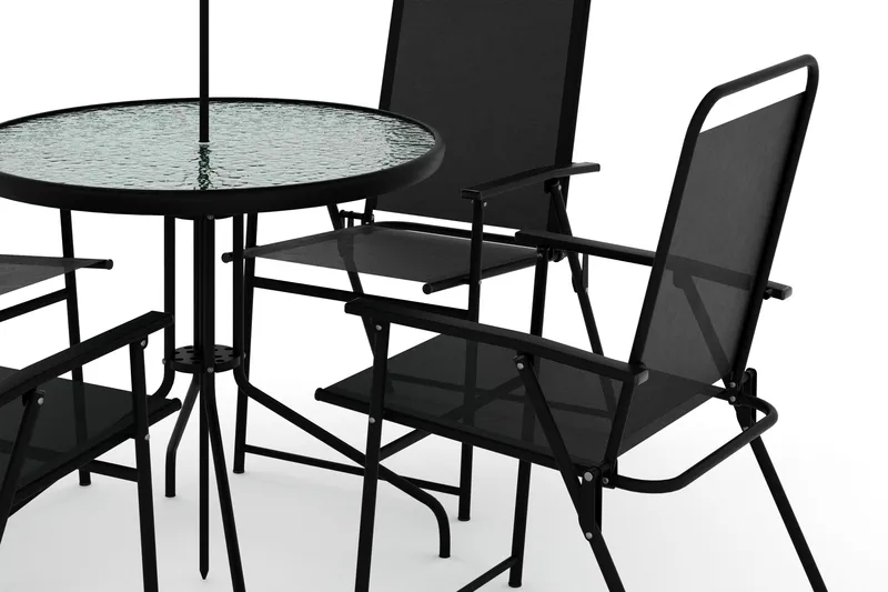 Samra Matgrupp Utomhus 4-sits - Svart - Utemöbler - Utegrupp - Matgrupp utomhus