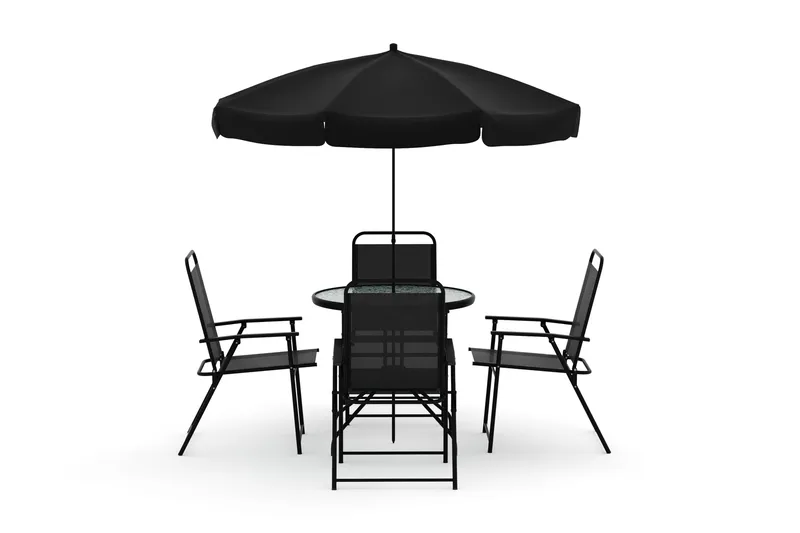 Samra Matgrupp Utomhus 4-sits - Svart - Utemöbler - Utegrupp - Matgrupp utomhus