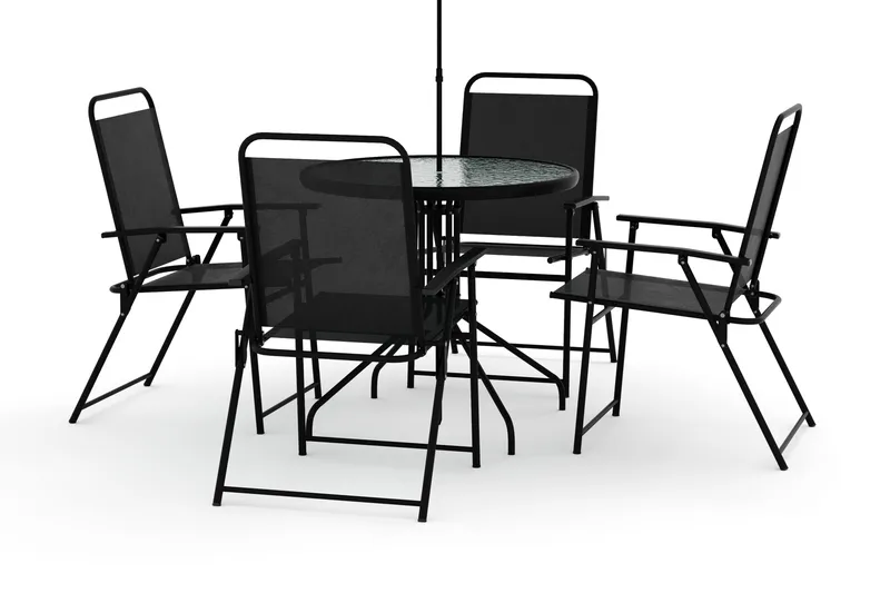 Samra Matgrupp Utomhus 4-sits - Svart - Utemöbler - Utegrupp - Matgrupp utomhus