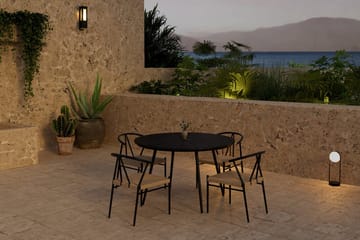 San Vito Matbord Utomhus 120 cm med 4 Matstol Alfons - Utemöbler - Utegrupp - Matgrupp utomhus