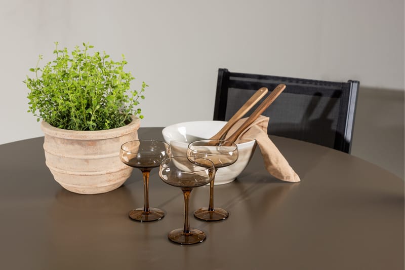 Santa Fe Matgrupp Utomhus + 4 Copacabana Utestolar - Brun - Utemöbler - Utegrupp - Matgrupp utomhus