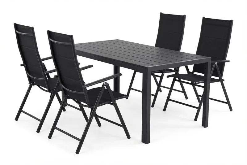 Siri Matgrupp utomhus 150 cm med 4 Maggie Vadderad Fällbar Positionsstol, undefined