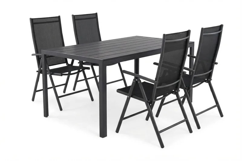 Siri Matgrupp utomhus 150 cm med 4 Maggie Positionsstolar, undefined