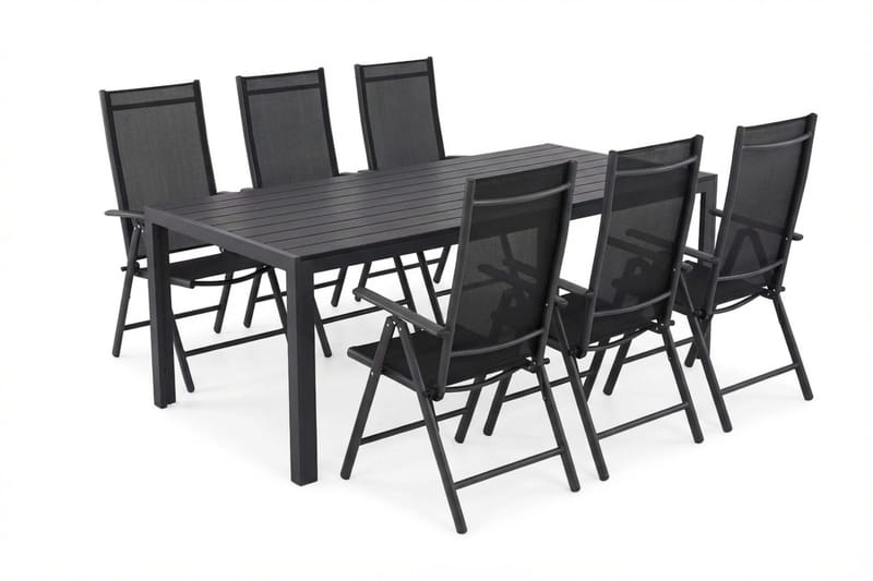 Siri Matgrupp utomhus 205 cm med 6 Maggie Positionsstolar, undefined
