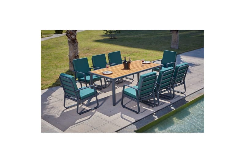 Trädgårdsloungeset Albuferia Antracit / Trä, Kolgrå