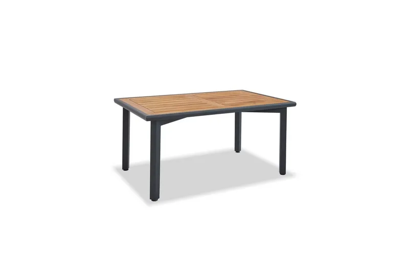 Trädgårdsloungeset Retzow Antracit / Trä - Gråfärgat trä/Antracit - Utemöbler - Utegrupp - Matgrupp utomhus