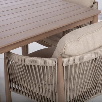 Trädgårdsmöbelgrupp Medina bord och 4 stolar - Beige - Utemöbler - Utegrupp - Matgrupp utomhus