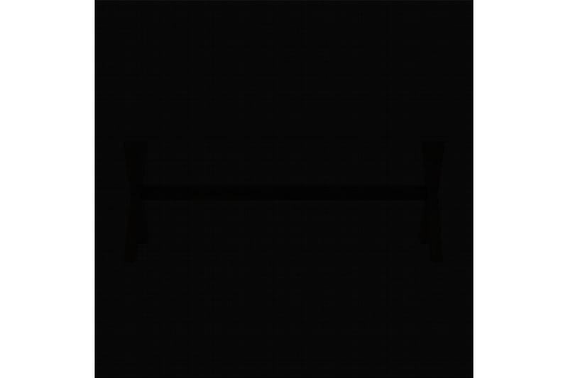 Trädgårdsmöbelset Olbia 6-sits Krämvit/svart/ljust trä - Krämvit/svart/ljust trä - Utemöbler - Utegrupp - Matgrupp utomhus