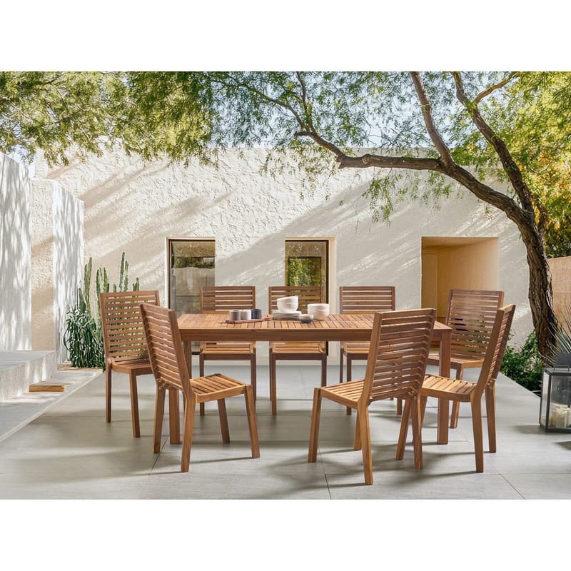Trädgårdsmatgrupp 8-sits Ombriano - Utemöbler - Utegrupp - Matgrupp utomhus