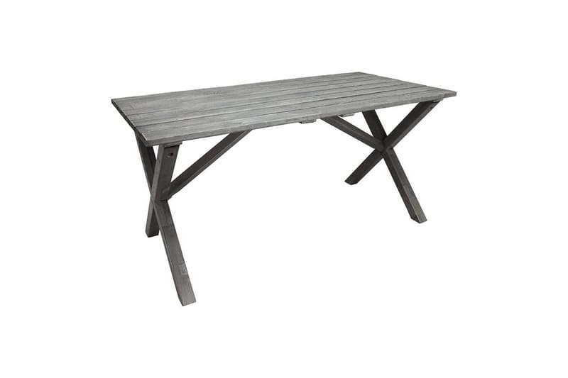 Utomhusmöbelgrupp 150 cm Bord & 4 Merida grå stolar Grå - Grå - Utemöbler - Utegrupp - Matgrupp utomhus