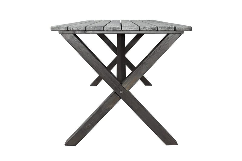 Utomhusmöbelgrupp 150 cm Bord & 4 Merida grå stolar Grå - Grå - Utemöbler - Utegrupp - Matgrupp utomhus